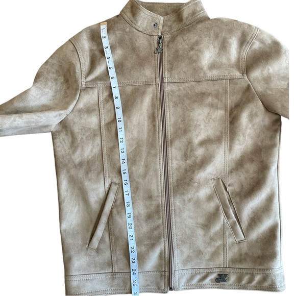 Suede Leather Bomber Jacket GA Milano Made in Italy Men’s Large - Picture 16 of 16